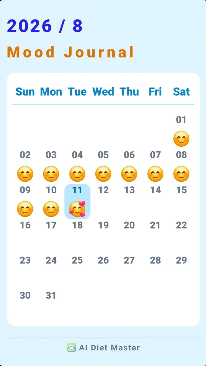 Mood calendar