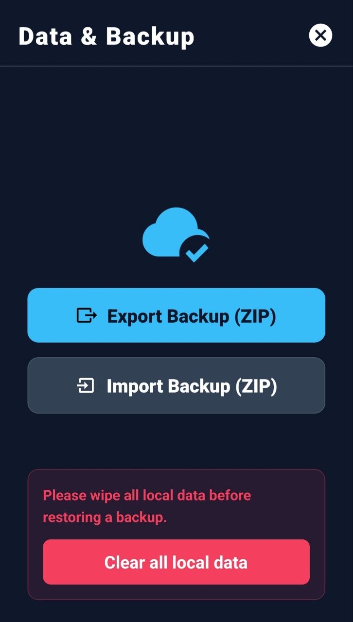 Backup & restore